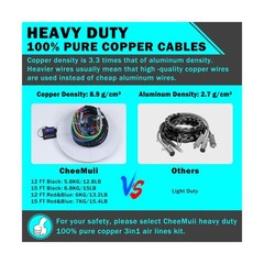 CheeMuii 15FT Semi Truck Air Line Kit with Gladhand Holder and Springs Kit Re…