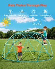 Advanced Structural Climbing Dome 10FT 1000lb w/ Play Ball Integration