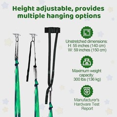 Sensory Swing for Kids Indoor and Outdoor Therapy Cuddle Swing Space Green