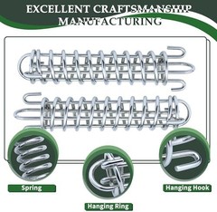 SHENGHUISS Shock Absorbing Spring 2 Pcs 304 Stainless Steel Spring for Porch Swi