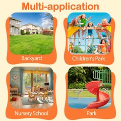 Outdoor Swing Sets for Backyard 440lbs A-Frame Metal Swing Stand Kids Swing Set