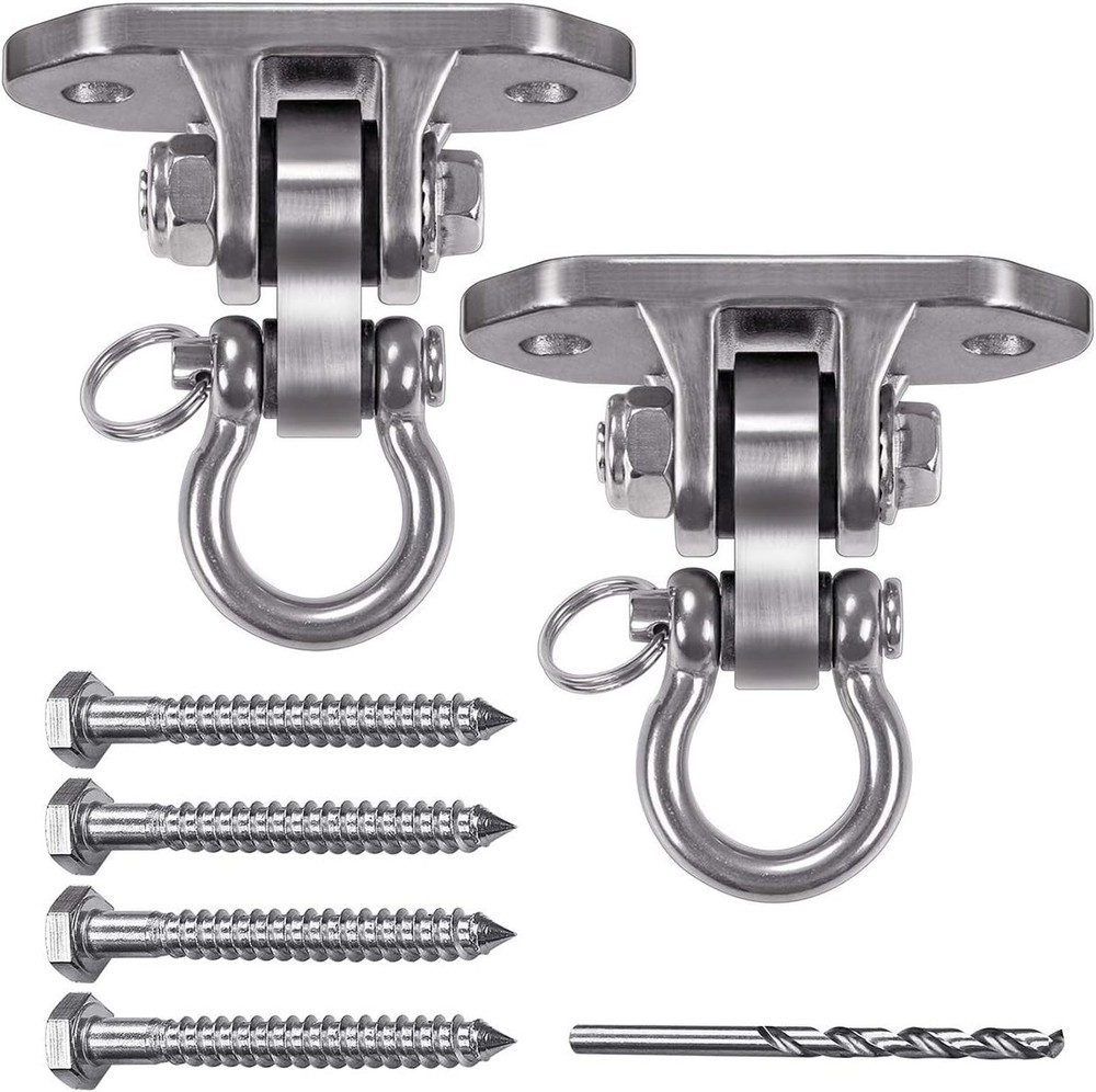 2 Pcs Heavy Duty Swing Hangers Stainless Steel 304 Antirust, 2000 lb Capacity…