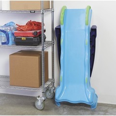 2-in-1 Outdoor-Indoor Wet or Dry Slide with Easy Storage, Blue, Ages 2 to 6