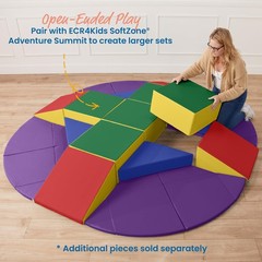 SoftZone Pedestal Play Block Corner Climber, Beginner Playset, Assorted