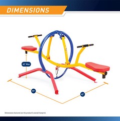 Gym Dandy Deluxe Teeter Totter TT-320 Kid Safe See Saw Children’s Playground Toy