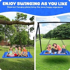 60″ Rectangle Platform Swing for Kids & Adults – Safe, Durable & Waterproof
