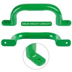 10” Metal Green Playground Handles Pack of 2, Outdoor Playset Safety Handles…