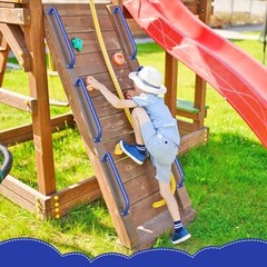 30 Inch Metal Safety Handle, Playground Ladder Handle & blue 2- 30 Inch-2pcs