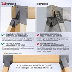 Heavy Duty Swing Set Bracket 2 Pack A Frame