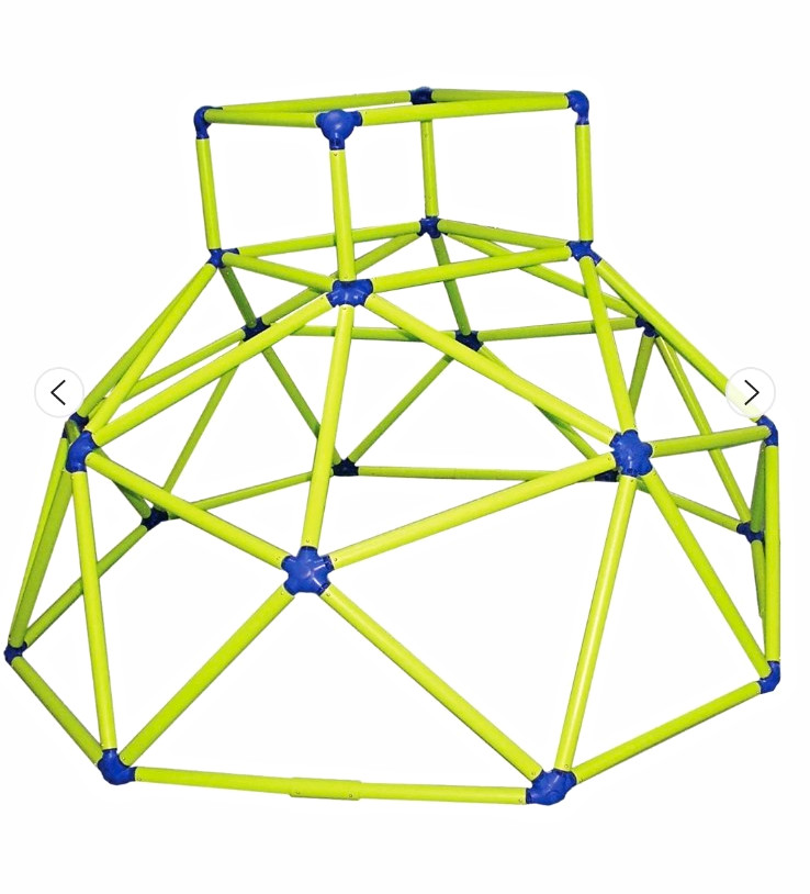 Kids Green & Blue Geometric Dome Climber Outdoor Jungle Gym Play Structure