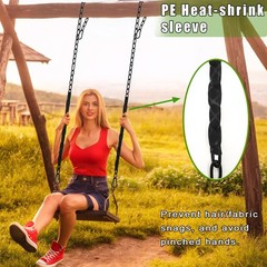 2Pcs 64″ Hanging Swing Chain with PE Sleeve’s Cover, Stainless Steel Chains w…