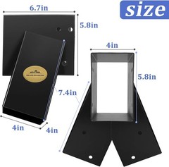 Easy 1-2-3 A-Frame 2 Brackets Swing Set Brackets with All Mounting Hardware,