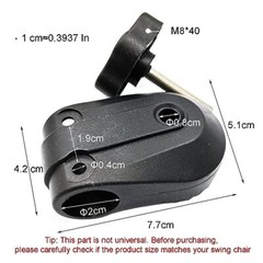 Timyrimy Garden Swing Plastic Fittings (Type 2) to Attach Canopy Frame to