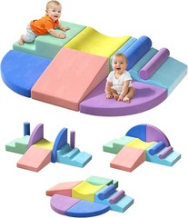 Extra Large 8-Piece Soft Climbing Toys for Toddlers, Foam Climbing Block Set …