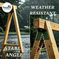 EZ Frame Wooden Swing Accessories, A-Frame Bracket for Swing Set Swing Beam, Swi