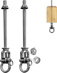 2 Heavy Duty Swing Hangers 360° Bearing Stainless Steel Swing Hooks 1000LBS Capa