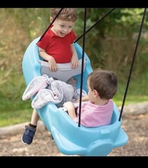 STEP2 SIGNATURE ROCKET SWING FOR TWO – BLUE