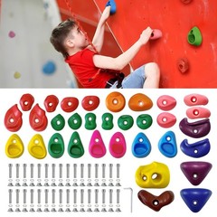 32 PCS Rock Climbing Wall for Kids,Rock Wall Climbing Holds,Adults Climbing W…