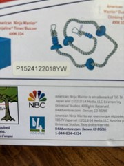 American Ninja Warrior Slackline and Hand Holds with Carrying Bag Ages 5+ NEW