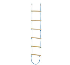 Trelines 7ft Rope Ladder: Wood Steps, 250lb Cap, Kids & Adults