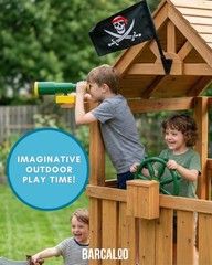 Playground Equipment Bundle Set with Kids Pirate Telescope, Pirate Steering W…