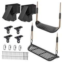 Heavy Duty Swing Set Kit – Reinforced A-Frame Brackets & 4 Hangers, DIY Swing