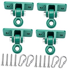 Heavy Duty Swing Hanger Set 10000 lb Capacity for Indoor Outdoor Green 4pcs