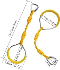 Ninja Rings Monkey Bars Swing Trapeze Bar Playground Swingset Rings Ninja Cou…
