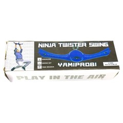 Ninja-Twister Swing Spins Set: Slackline Attachments- 360° Handle Twist-Spin Toy