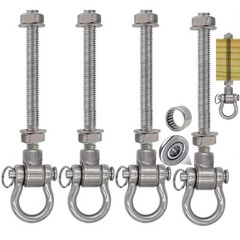 4 Heavy Duty Bearing Swing Hanger Permanent Anti-Rust (10mm) 180° Swing, 1500…