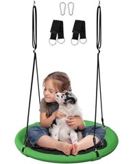 24 Inch Saucer Tree Swing Set for Kids & Adults, Adjustable Flying Round 24″