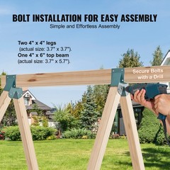 VEVOR 1-2-3 A-Frame 3 Brackets for Swing with All Mounting Hardware, Green