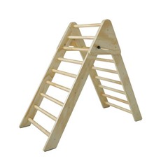 Wooden Foldable Climbing Triangle Ladder Montessori Gym Kids 1-7 y.o.