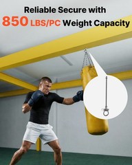 VEVOR Swing Hangers 6 Pack Heavy Duty Brackets for Hammocks Playground Silver