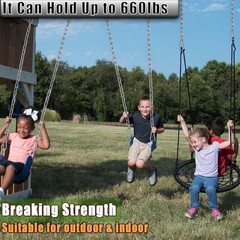 2 Pack Hanging Swing Chain with 4 Carabiners 25in, 660LB Capacity Heavy Duty …