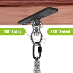 Heavy Duty Swing Hangers 900LB Capacity 360 Rotation Easy Install Metal 2 Pack