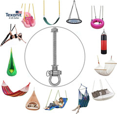 Set of 6 Permanent Antirust Heavy Duty Swing Hangers 180° Bearing Swing 1500 LB