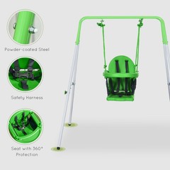 Swing for Toddlers with Safety Harness for 3-36 Months