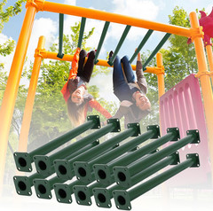 16.5″ Outdoor Monkey Bars for Backyard – Set of 12,Green Metal Outdoor/Indoor Mo