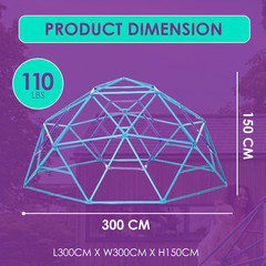 Play Phobos, Jungle Gym, 5Ft Climbing Dome – Kids Outdoor Play Equipment, Monkey