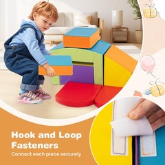 6 PCS Multi-color Climb and Crawl Activity Playset w/Tunnel Slide Stairs & Ramp