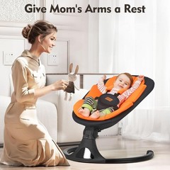 Baby Swings for Infants, Portable Baby Swing for Newborns with Bluetooth, Ele…