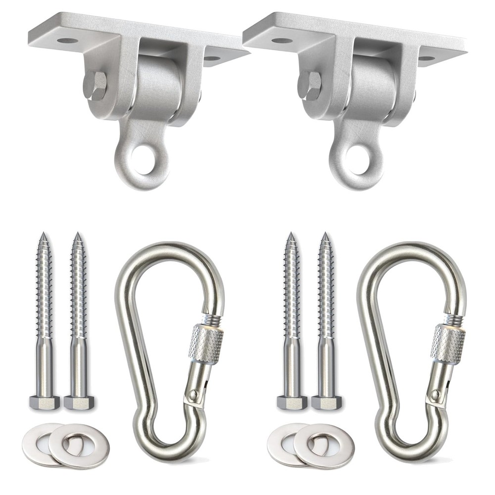 Quiet-Use Heavy Duty Swing Hangers – 2 Pack with 300lb Load Capacity, Easy Setup