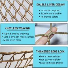 Climbing Net for Kids Double Layers Playground Safety Net Polyester Climbing Car