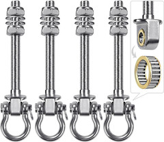 Dolibest Swing Hangers with Bearing – 4 Pack Stainless Steel 304 Hardware Hooks