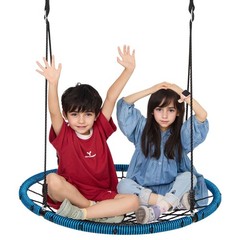 Uimoso Spider Web Saucer Swing 40 Inch Round Swings for Kids Outdoor 750 lbs