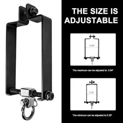 Heavy Duty Swing Hangers with 180° Snap Hooks – Metal Swing Set Brackets, 2 Pcs
