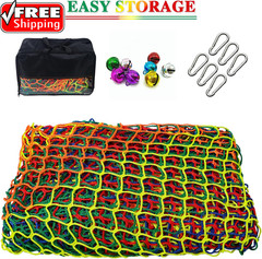 Climbing Cargo Net, 6.5′ X 9.8′ Double Layers Playground Safety Net, Kids Backya