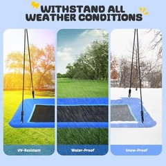 Trekassy 60in Extra Large Rectangle Tree Swing 700lb Waterproof
