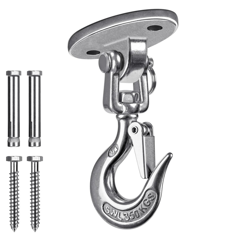SELEWARE Heavy Duty Ceiling Swing Hanger with Safety Hook – Stainless Steel 3…